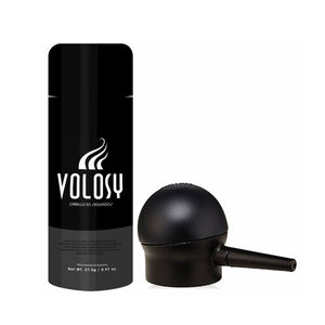 D) 1 piece of Volosy hair thickening fibers 27.5 gr / 0.97 oz. + Spray Applicator, lasts 1.5 - 2 months. (FREE SHIPPING TO ALL U.S.A)
