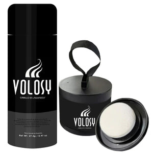 G) Volosy hair thickening fibers + Volosy water-resistant Hairline Powder - Achieve a totally natural appearance of thick and abundant hair  (FREE SHIPPING TO ALL U.S.A)